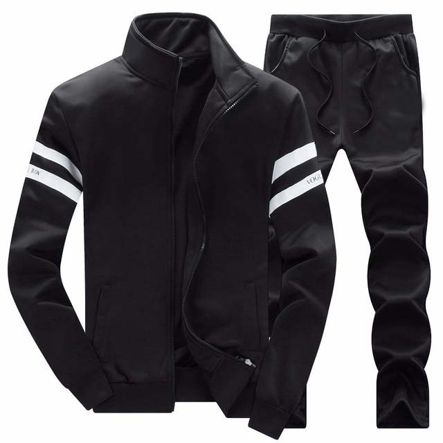 Mens Fashion Tracksuit Full Zip Warm Tracksuit Jacket And Trouser Sports Wear Casual Large Xl Size Unisex Cotton Tracksuit 