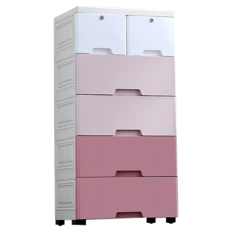 Good Quality Pp Baby Colorful Baby Plastic Drawer Storage Cabinet For Clothes 